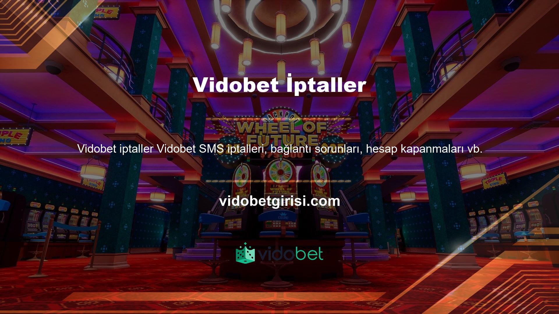 Müşteri iletişim sistemine @Vidobet
